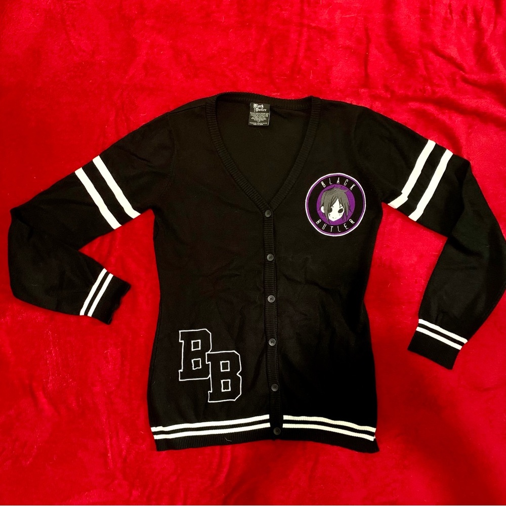 Black Butler / Kuroshitsuji varsity style sweater size L